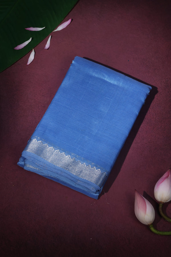 Pastel Blue Hue- Pure Mangalgiri silk