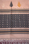 Bhoomi-Pure Tussar Silk Cotton Beige and Black