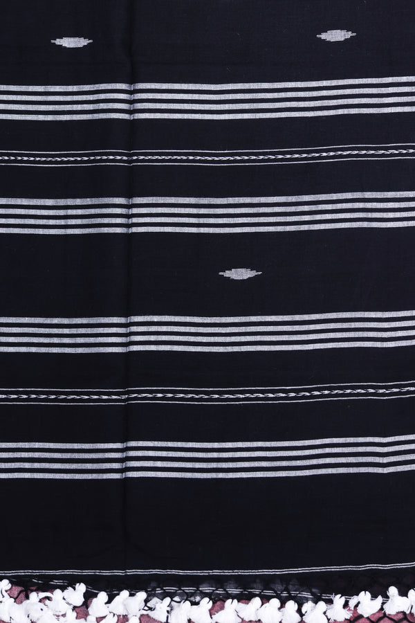 Black Jamdani cotton with Khesh
