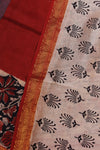 Maheshwari silk cotton - Rusty red