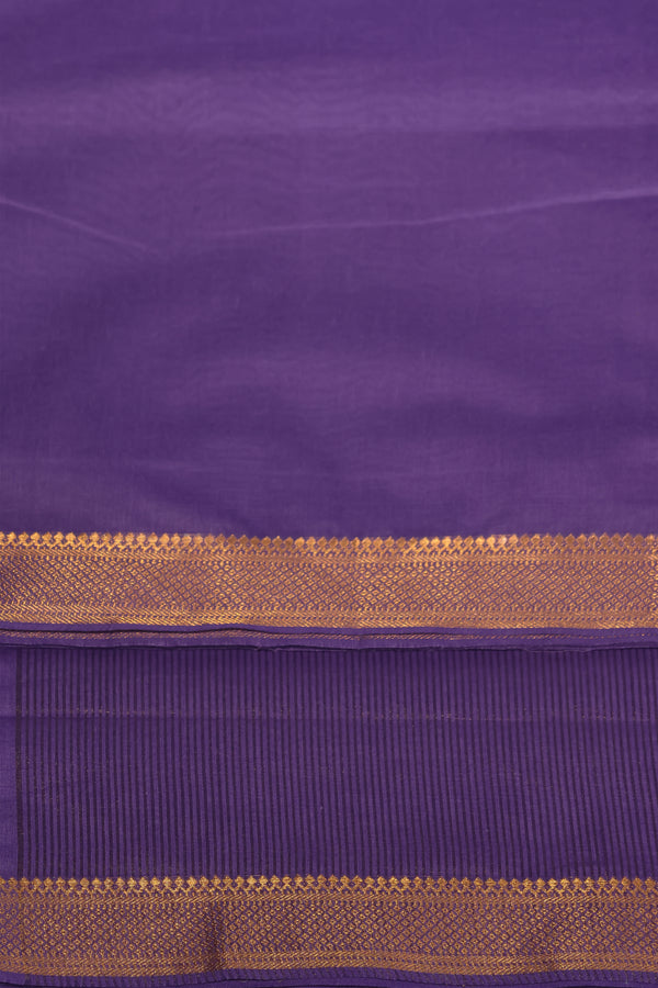 Mangalgiri cotton with Nizam Border- Lavender