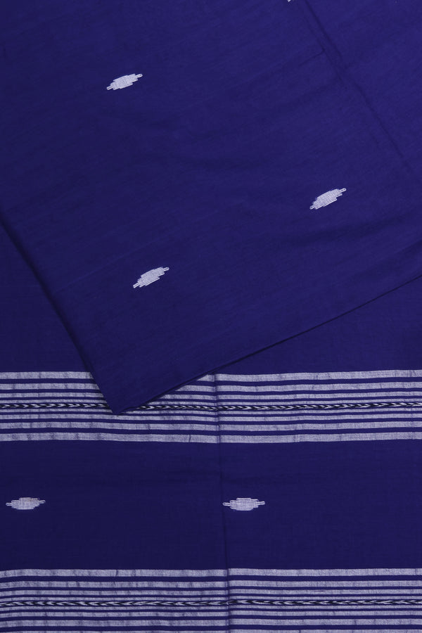 Royal Blue Jamdanicotton with khesh