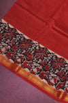 Maheshwari silk cotton - Rusty red