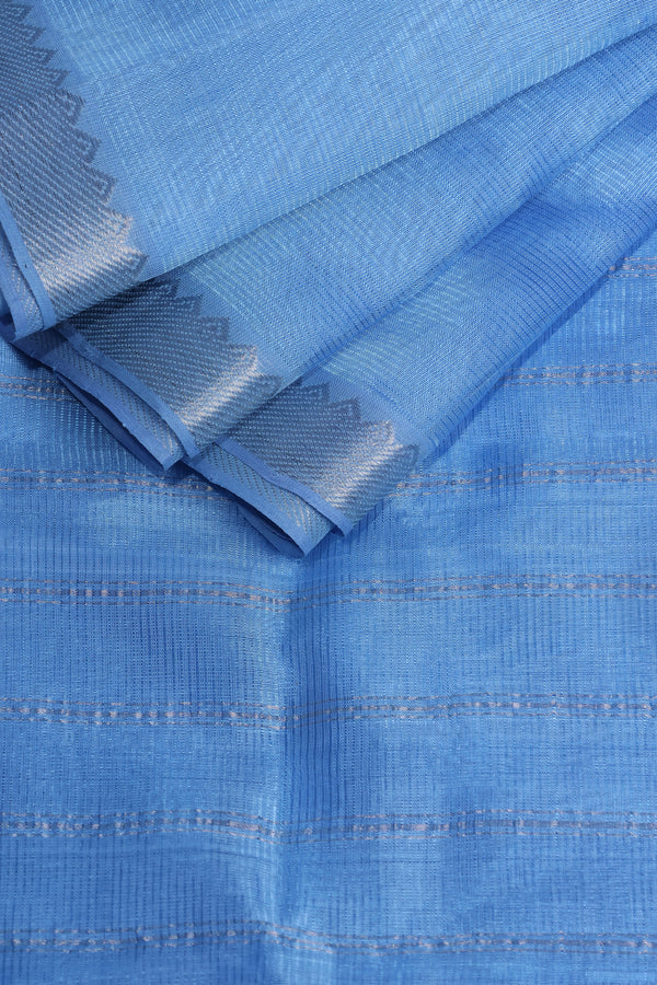 Pastel Blue Hue- Pure Mangalgiri silk
