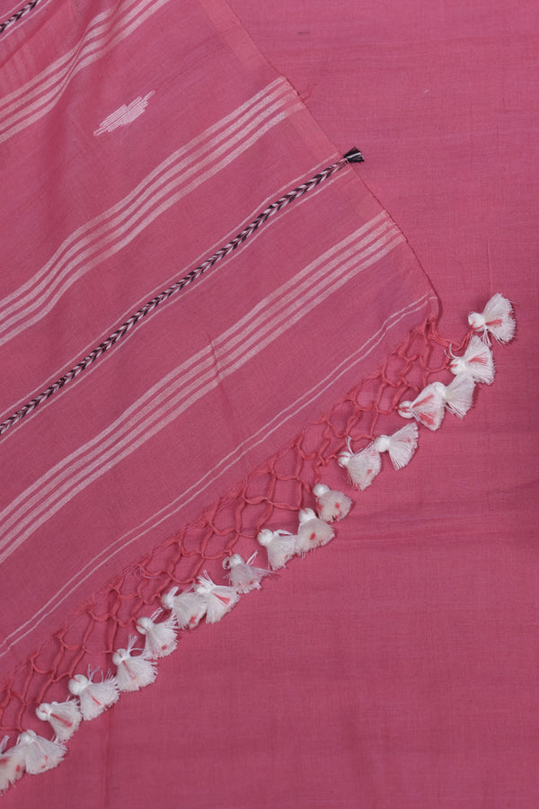 Pink Jamdani Cotton with Khesh