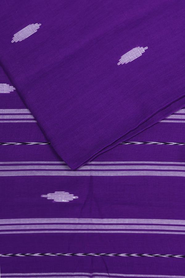 Purple Jamdani cotton with khesh