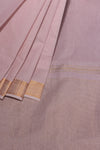 Mangalgiri cotton with Nizam Border Broad Gold- Creamy Beige