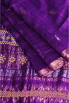 Purple Matka silk with Benarasi woven Anchal