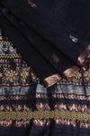 Shyama - Pure handwoven Matka silk with a Benarasi woven Anchal