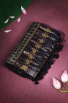 Shyama - Pure handwoven Matka silk with a Benarasi woven Anchal