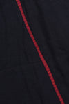 H.O.T curated- Black mull cotton with Ajrakh patch work border and mirror check patch work pallu