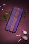 Mangalgiri cotton with Nizam Border- Lavender