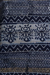 Chanderi silk Cotton - block printed mini polka