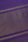 Violet Mangalgiri Cotton Saree with Broad Gold Nizam Border