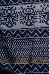 Chanderi silk Cotton - block printed mini polka