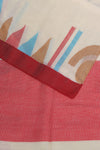 Pujo special!! Geometric Jamdani - off white. pure Hamdwoven