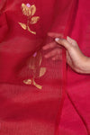 Tulip matka Muslin silk in Rani pink