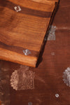 Tamra Tara - copper brown matka- Muslin pure silk