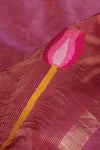 The Goddess pink lotus matka Muslin silk