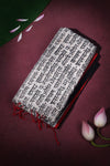 Curated by H.O.T- Script Chappa saree in cotton
