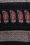 Maheshwari silk cotton - the black and white with black zari