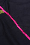 H.O.T curated - Black mull cotton with chettinad zari pallu , hand sewn mirror work.
