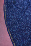 Maheshwari silk cotton - indigo checks