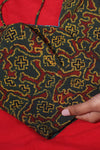H.O.T curated - Red Mull Dramawith Blue Mangalgiri reverse border.